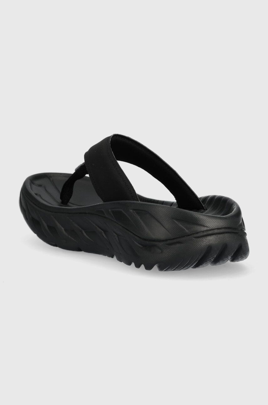 Hoka șlapi Ora Recovery Flip femei culoarea negru cu platforma 1117910-BDGGR - Pled.ro