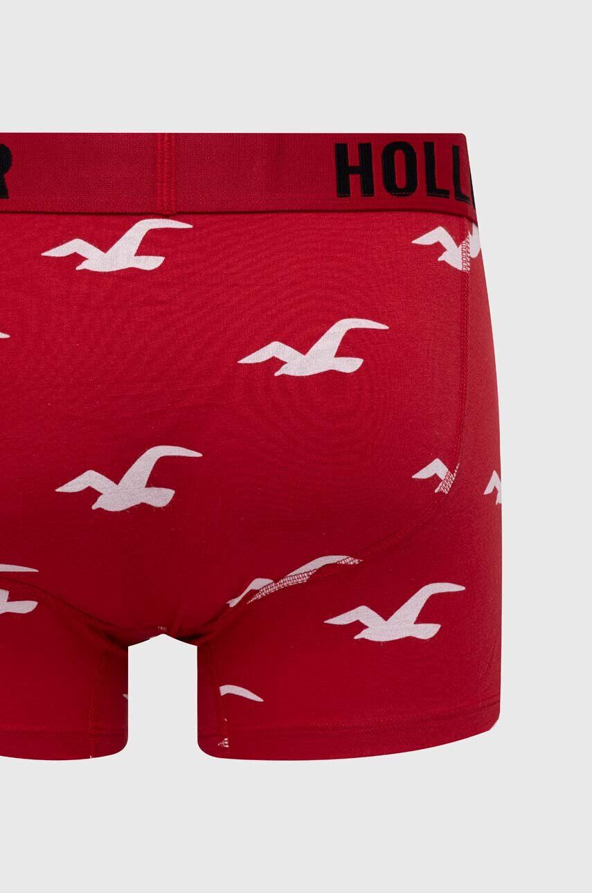 Hollister Co. boxeri 3-pack barbati culoarea rosu - Pled.ro