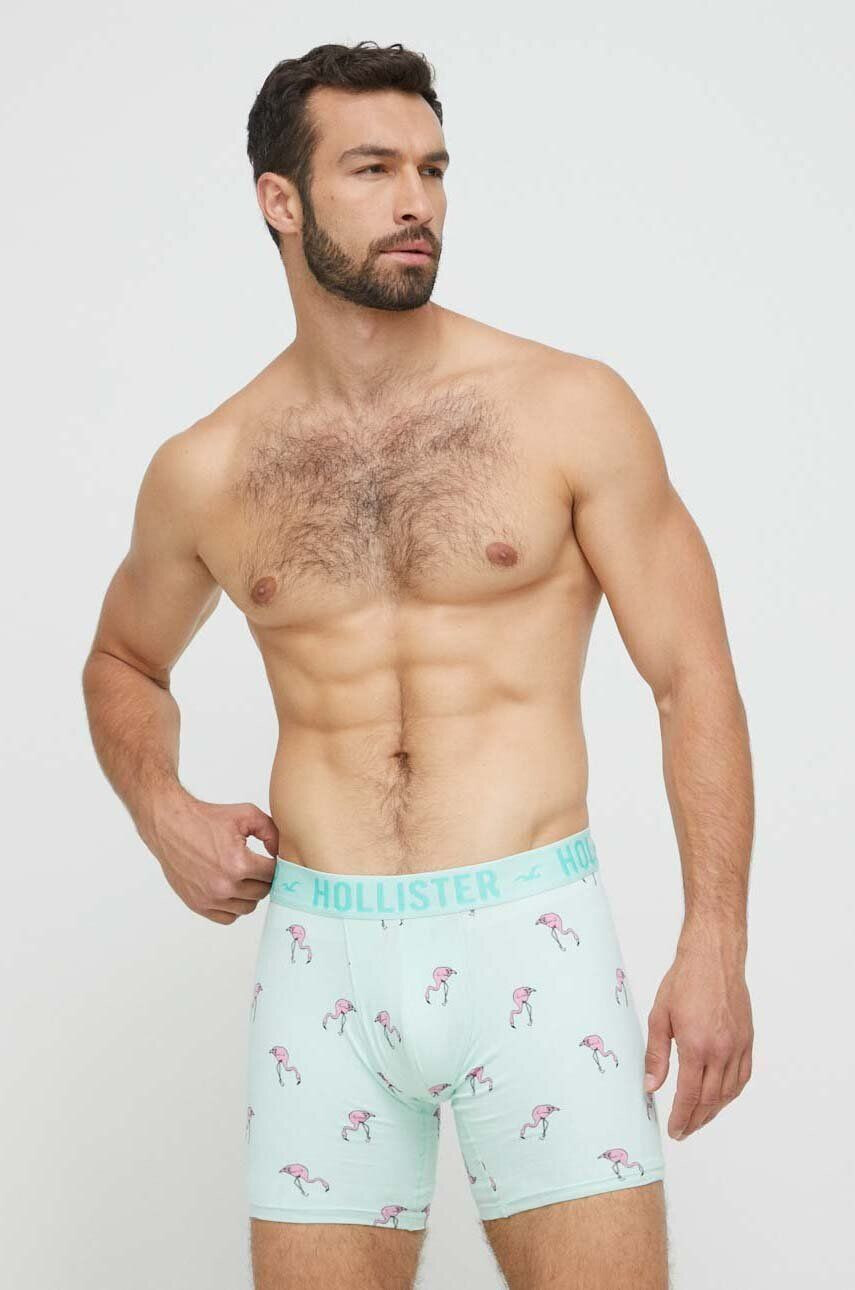 Hollister Co. boxeri 5-pack barbati culoarea galben - Pled.ro