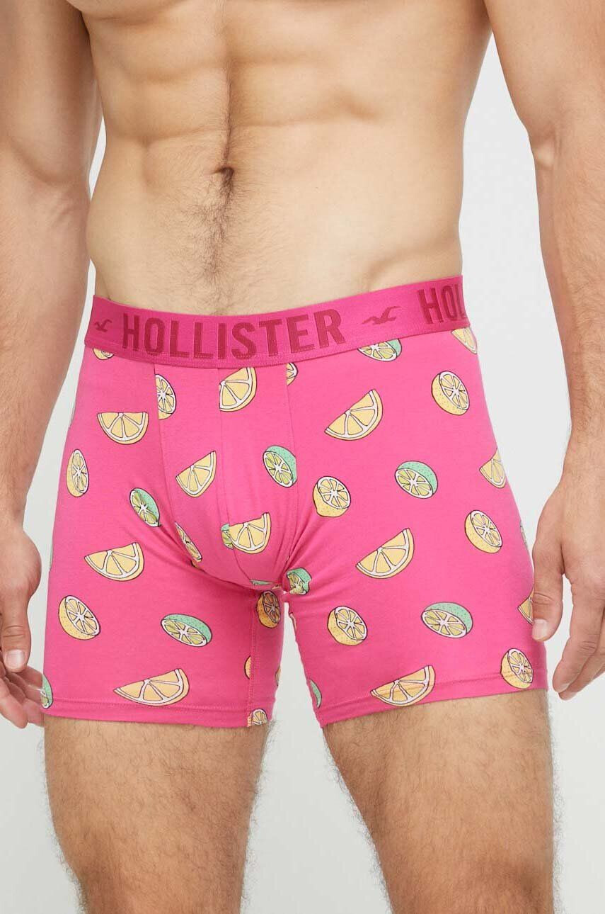 Hollister Co. boxeri 5-pack barbati culoarea galben - Pled.ro