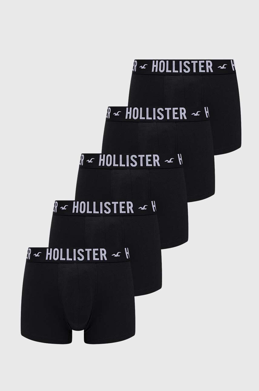 Hollister Co. boxeri 5-pack barbati culoarea negru - Pled.ro