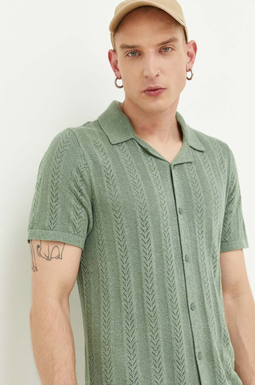 Hollister Co. camasa barbati cu guler button-down regular - Pled.ro