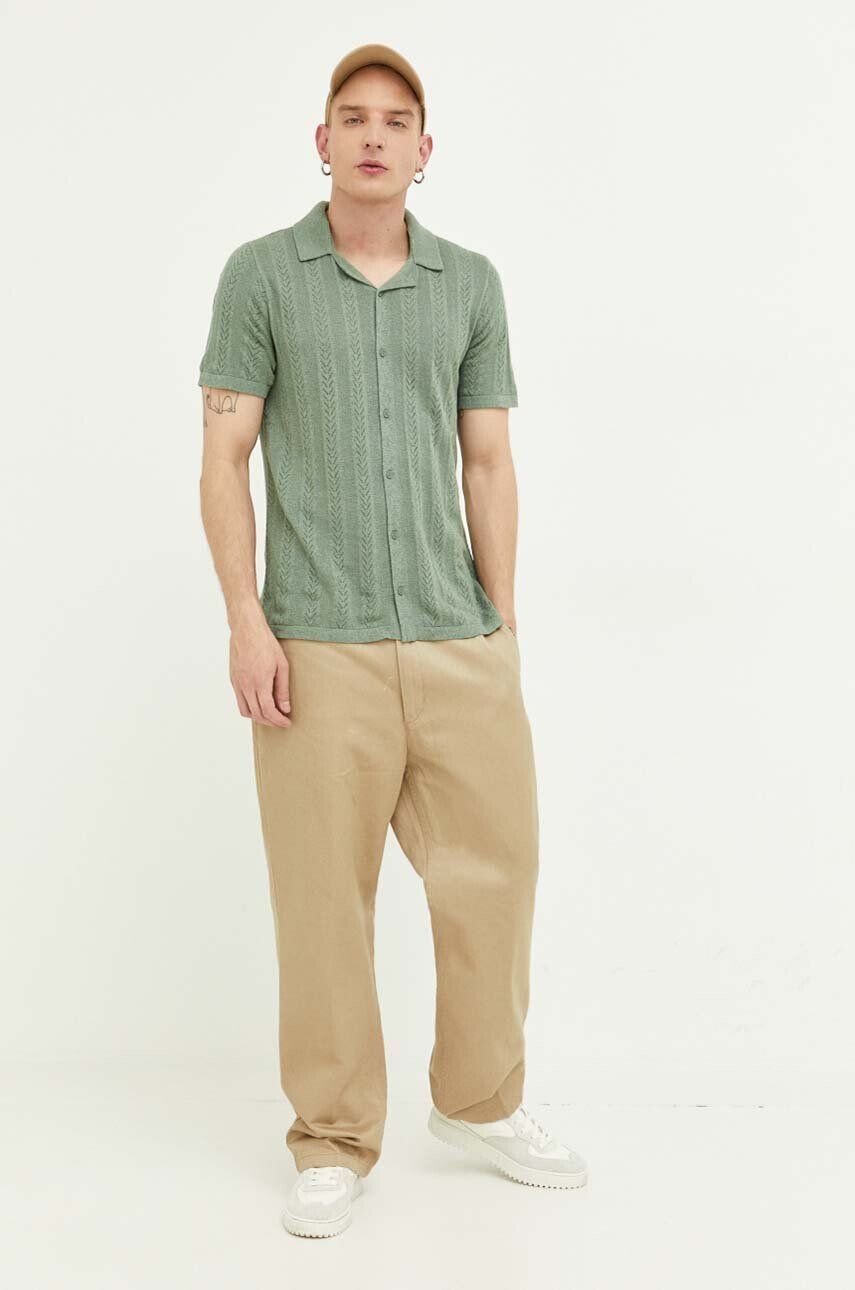 Hollister Co. camasa barbati cu guler button-down regular - Pled.ro