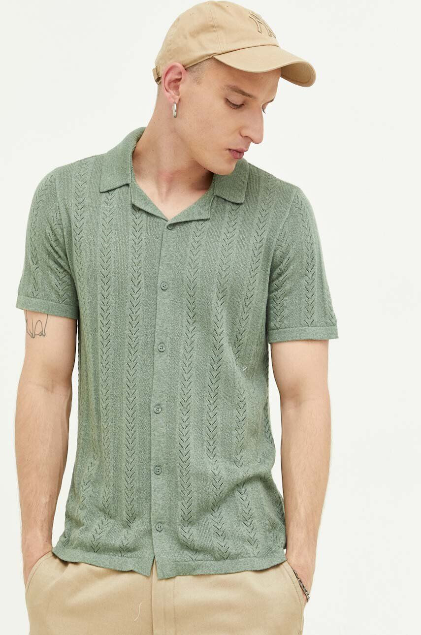 Hollister Co. camasa barbati cu guler button-down regular - Pled.ro