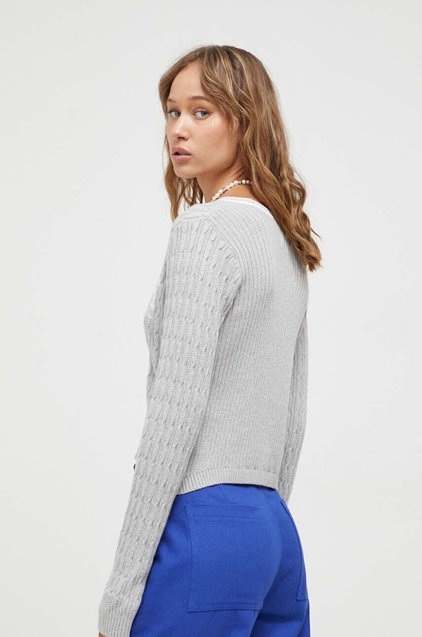 Hollister Co. cardigan femei culoarea gri - Pled.ro