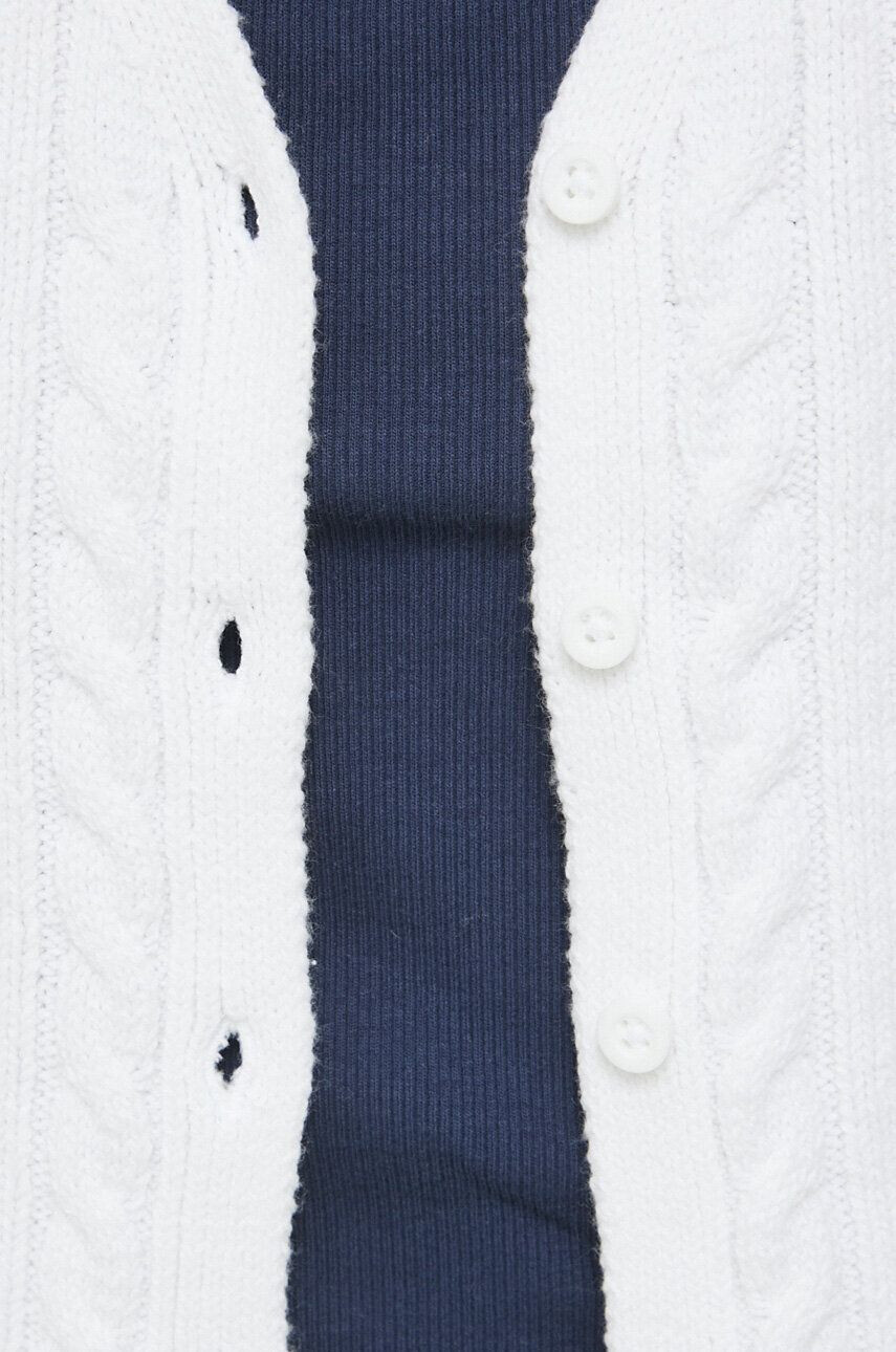 Hollister Co. cardigan femei culoarea alb - Pled.ro