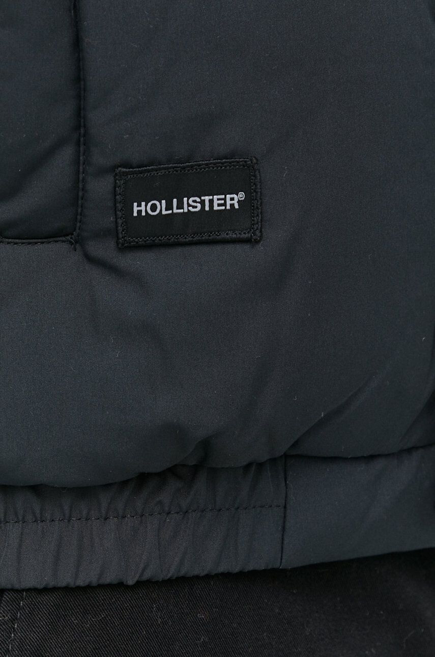 Hollister Co. geaca barbati culoarea negru de iarna - Pled.ro