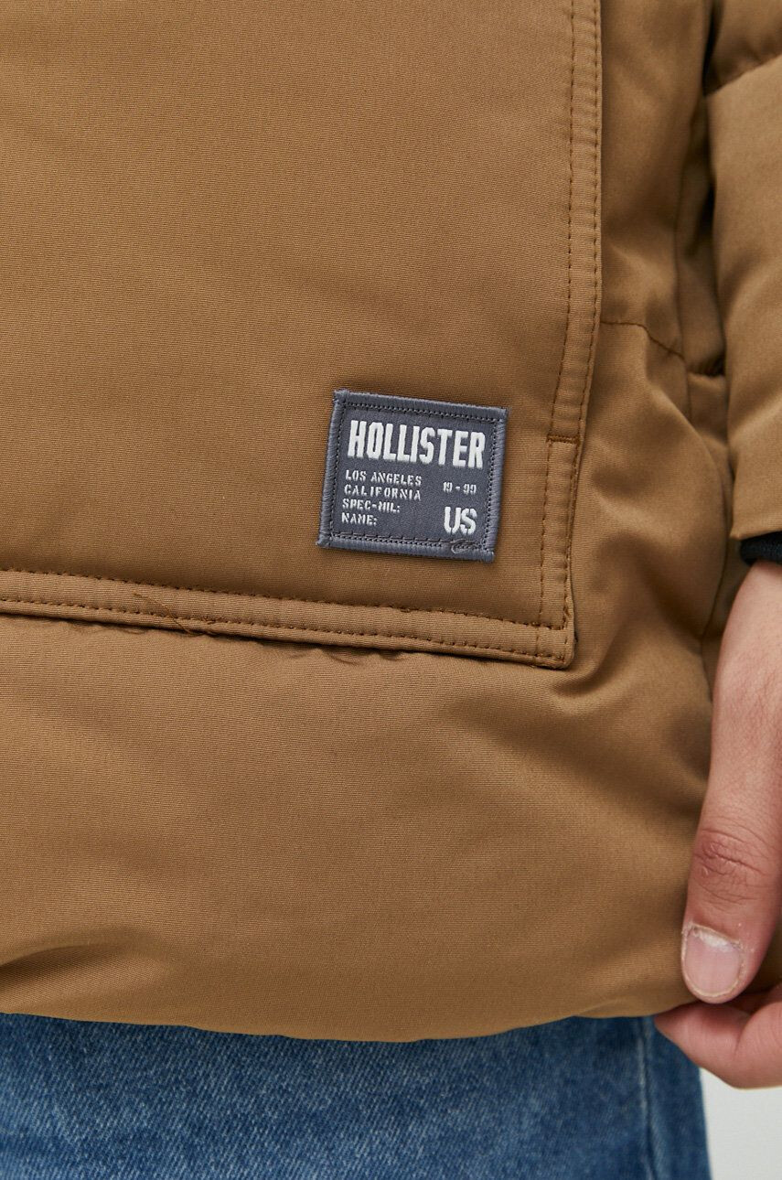 Hollister Co. geaca barbati culoarea maro de tranzitie - Pled.ro