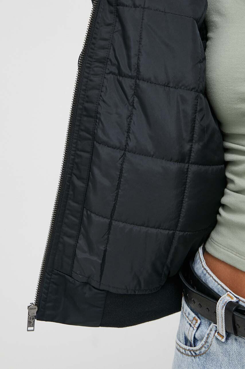 Hollister Co. geaca bomber femei culoarea negru de tranzitie - Pled.ro