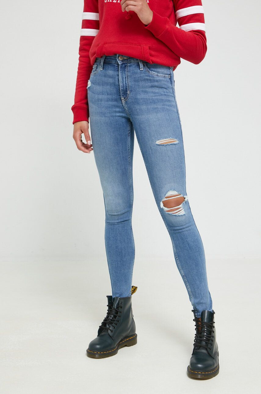 Hollister Co. jeansi femei high waist - Pled.ro