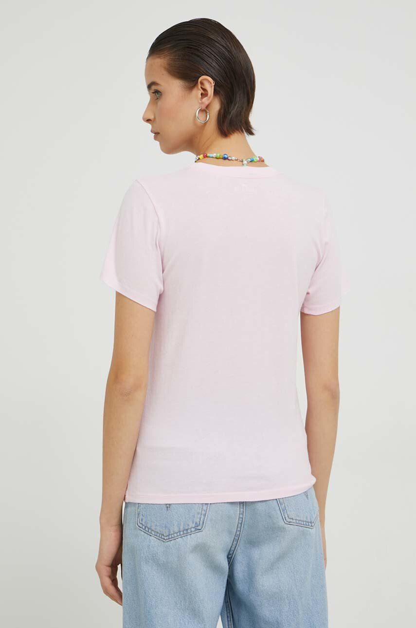 Hollister Co. longsleeve femei culoarea roz - Pled.ro