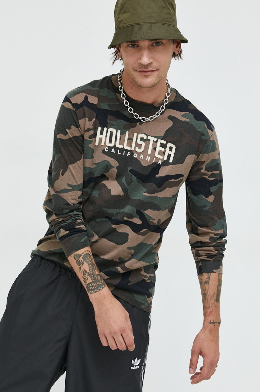 Hollister Co. longsleeve din bumbac - Pled.ro