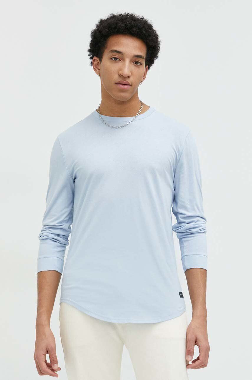 Hollister Co. longsleeve din bumbac neted - Pled.ro