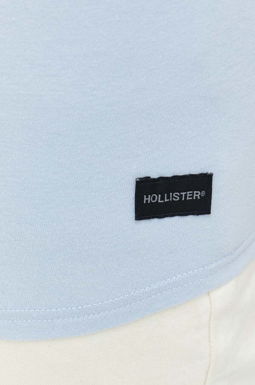 Hollister Co. longsleeve din bumbac neted - Pled.ro