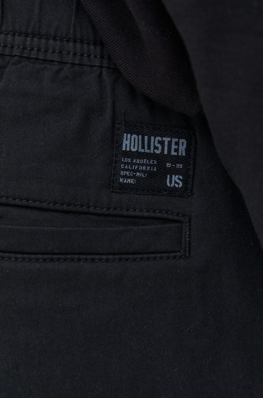 Hollister Co. pantaloni barbati culoarea negru drept - Pled.ro