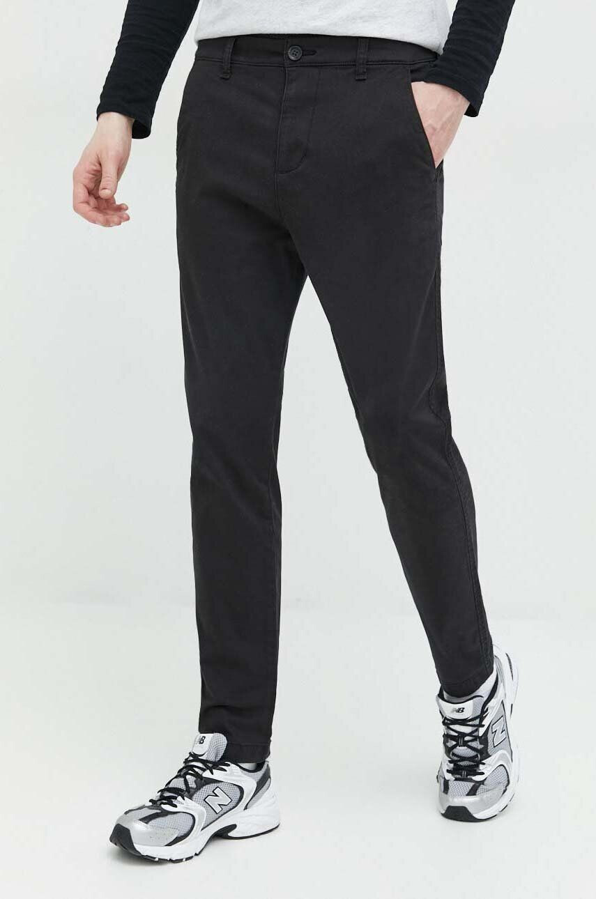 Hollister Co. pantaloni barbati culoarea negru mulata - Pled.ro