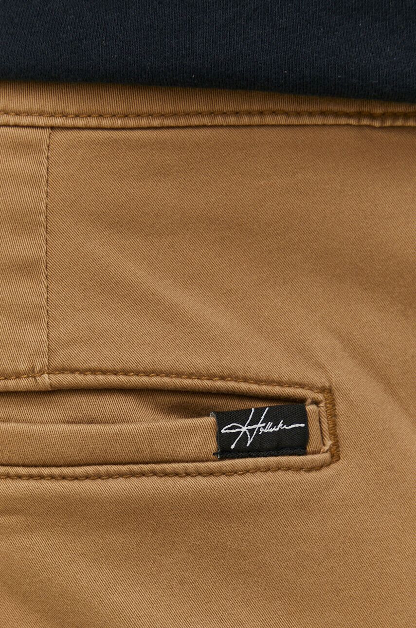 Hollister Co. pantaloni barbati culoarea maro cu fason chinos - Pled.ro