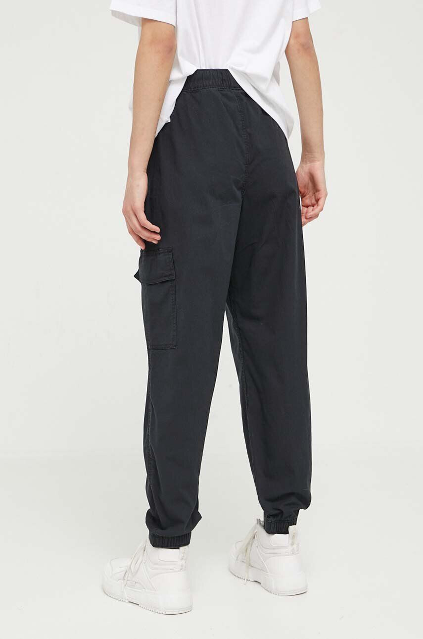 Hollister Co. pantaloni femei culoarea negru fason cargo high waist - Pled.ro