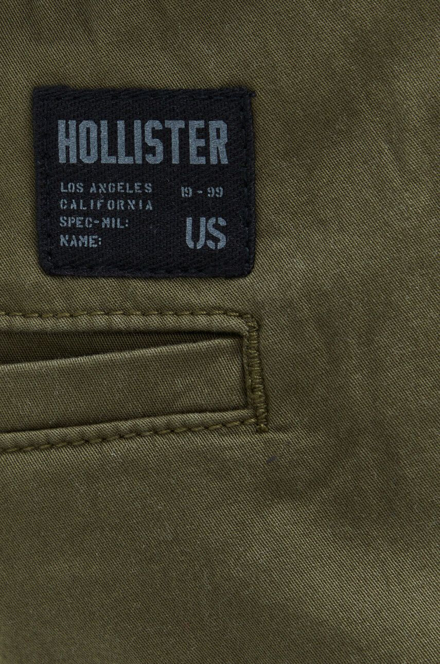 Hollister Co. pantaloni barbati culoarea verde mulata - Pled.ro