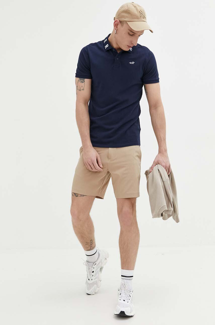 Hollister Co. pantaloni scurti barbati culoarea alb - Pled.ro