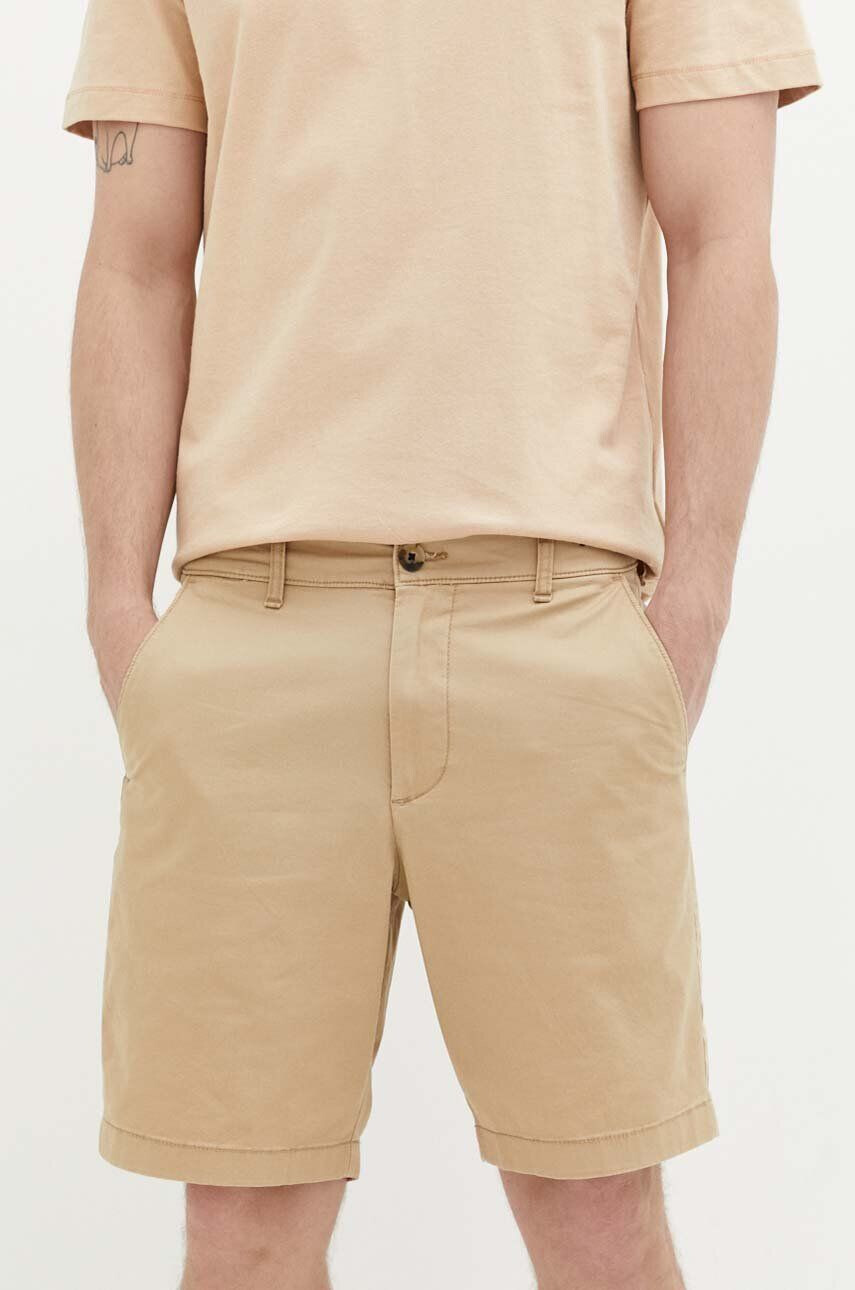 Hollister Co. pantaloni scurti barbati culoarea bej - Pled.ro