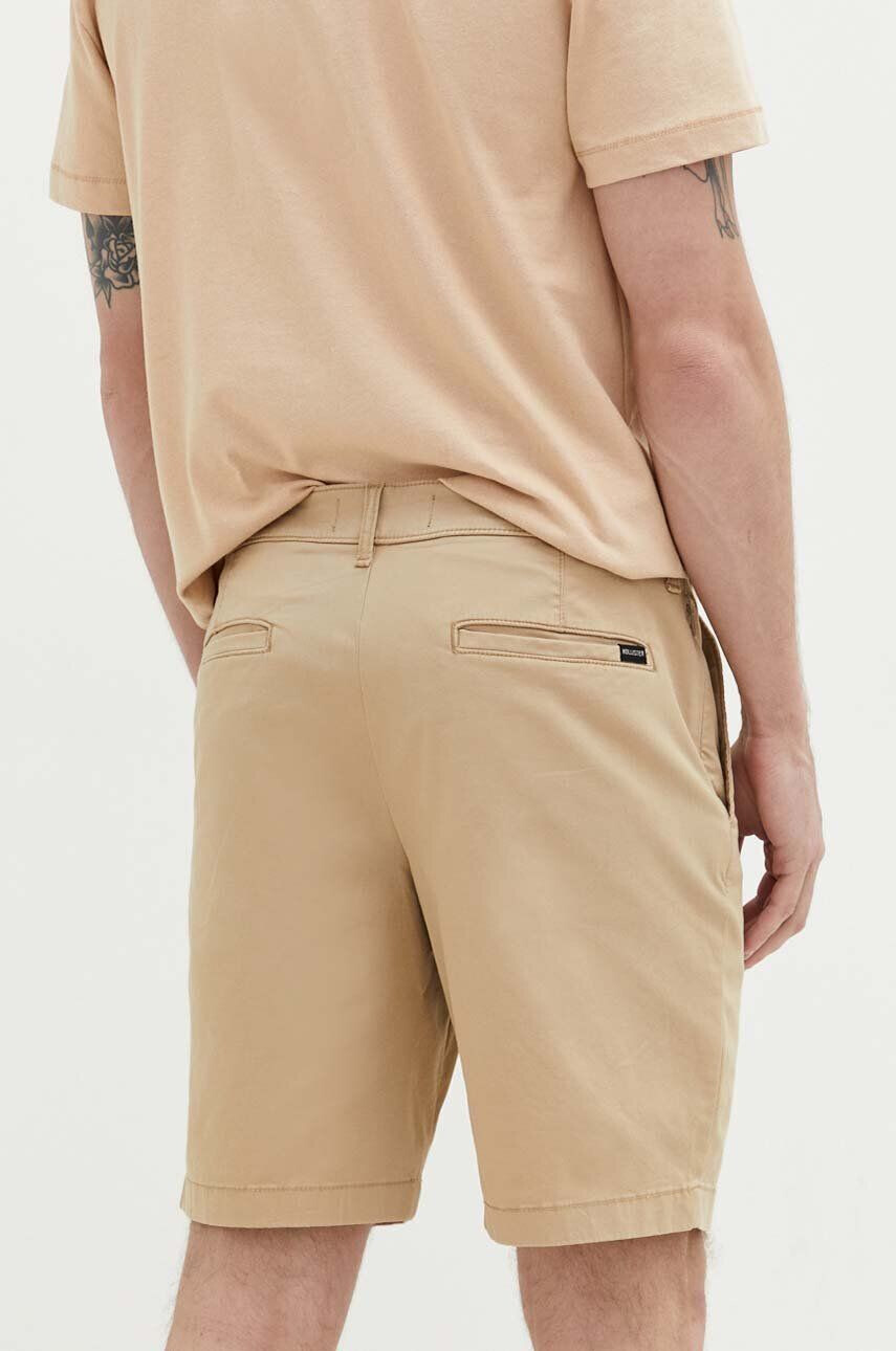 Hollister Co. pantaloni scurti barbati culoarea bej - Pled.ro