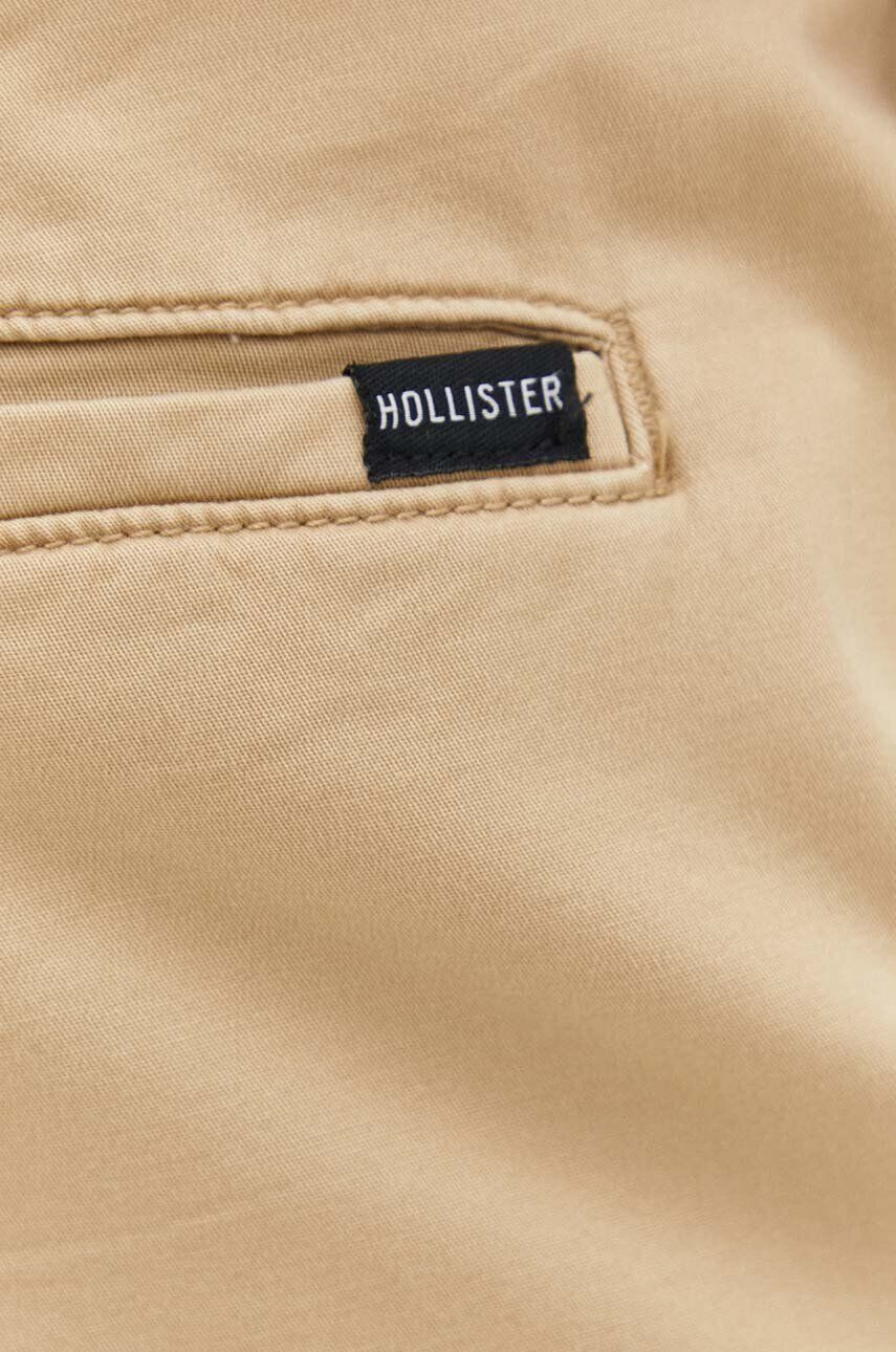 Hollister Co. pantaloni scurti barbati culoarea bej - Pled.ro