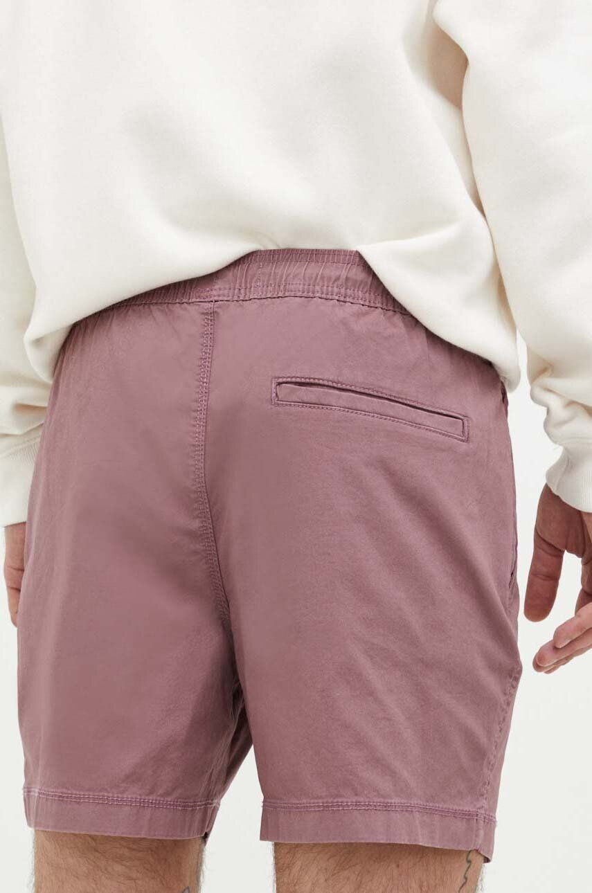 Hollister Co. pantaloni scurti barbati culoarea rosu - Pled.ro