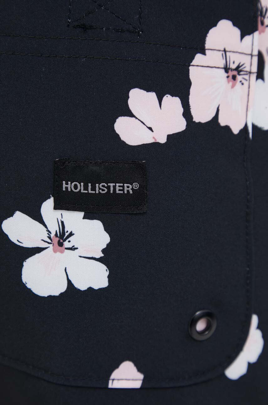 Hollister Co. pantaloni scurti de baie culoarea negru - Pled.ro