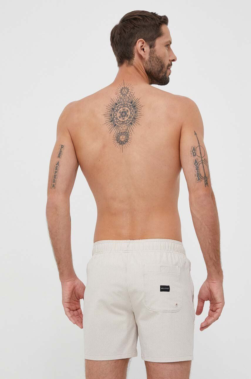 Hollister Co. pantaloni scurti de baie culoarea bej - Pled.ro