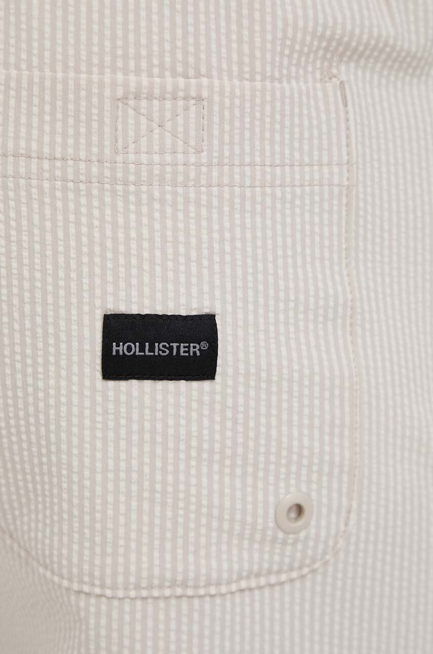 Hollister Co. pantaloni scurti de baie culoarea bej - Pled.ro