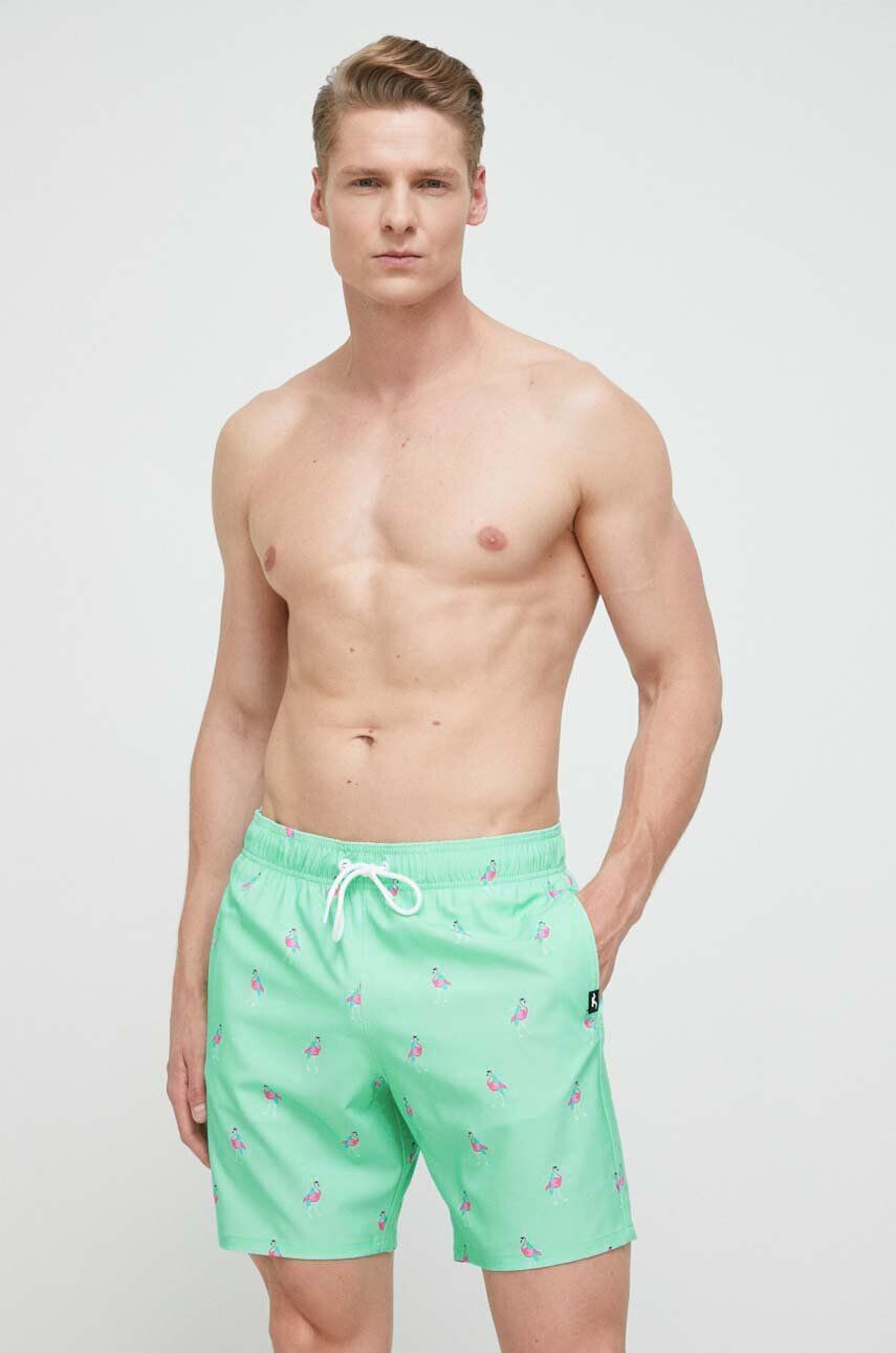 Hollister Co. pantaloni scurti de baie culoarea roz - Pled.ro