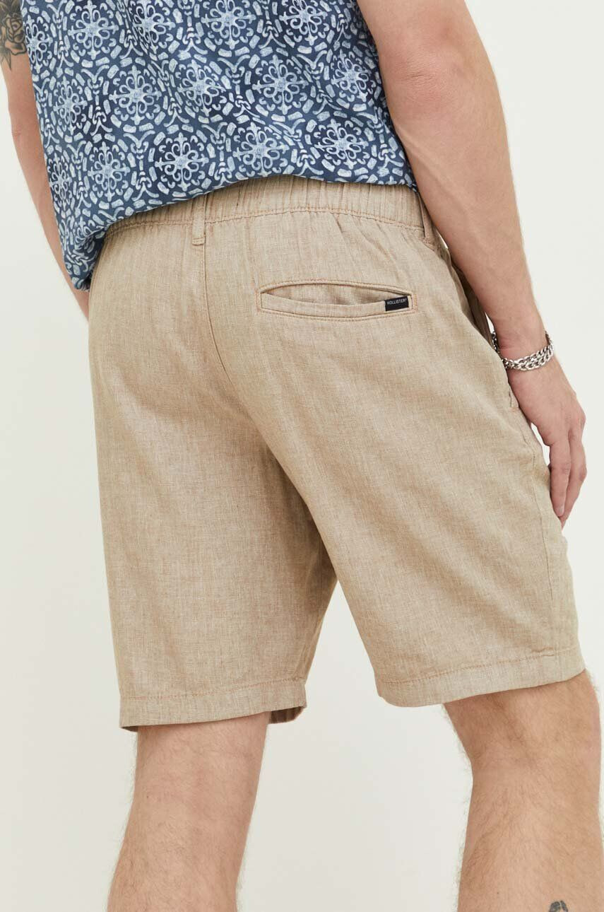 Hollister Co. pantaloni scurți din amestec de in - Pled.ro