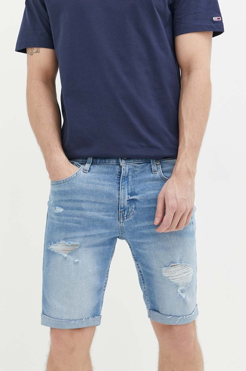 Hollister Co. pantaloni scurti jeans barbati - Pled.ro