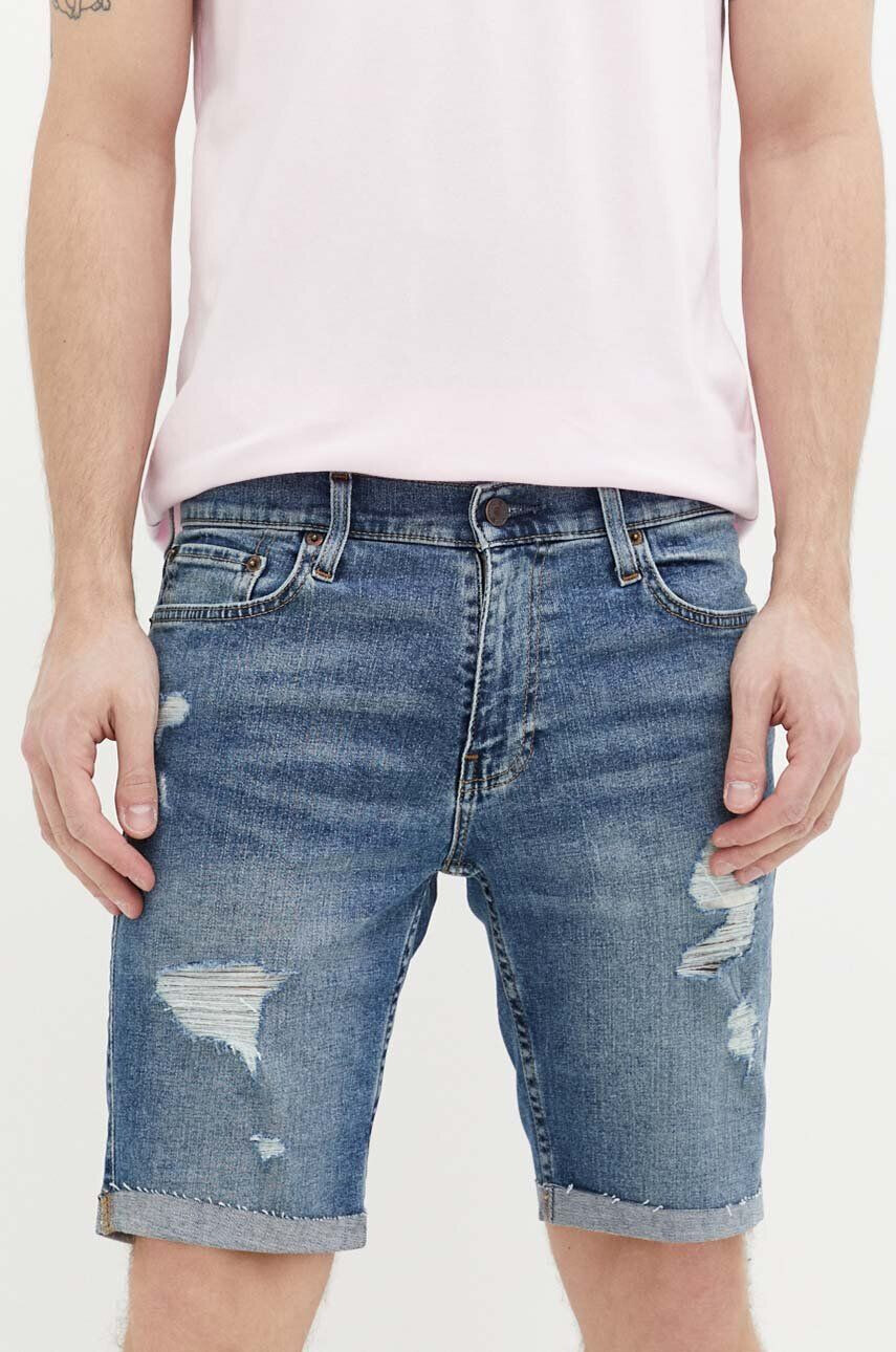 Hollister Co. pantaloni scurti jeans barbati - Pled.ro