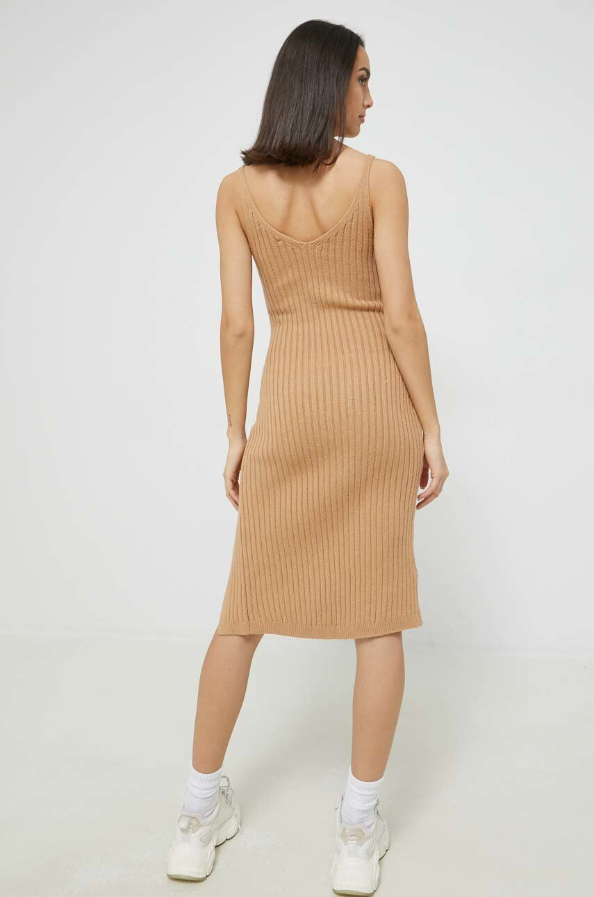 Hollister Co. rochie culoarea bej mini mulata - Pled.ro