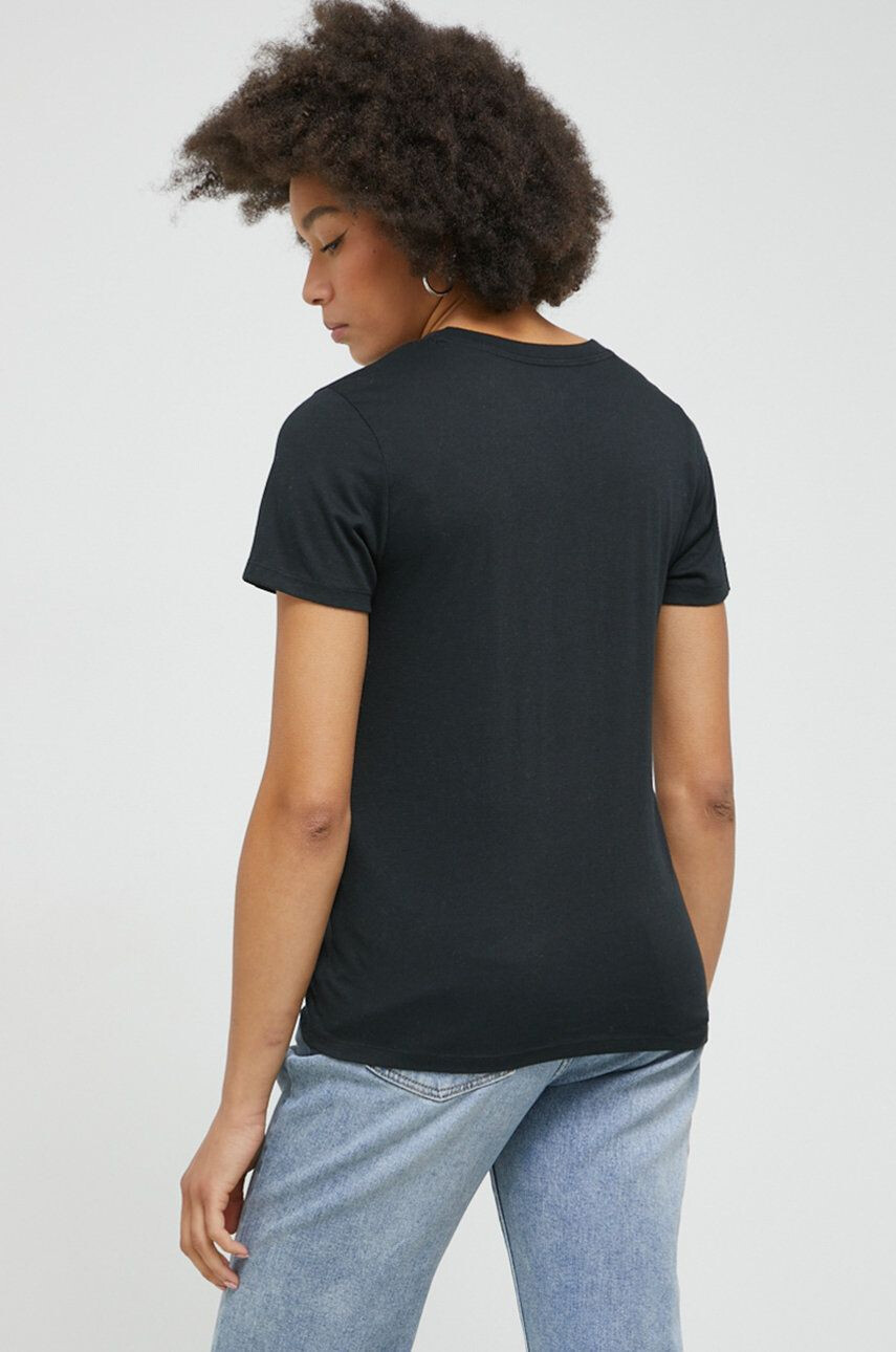 Hollister Co. tricou culoarea negru - Pled.ro