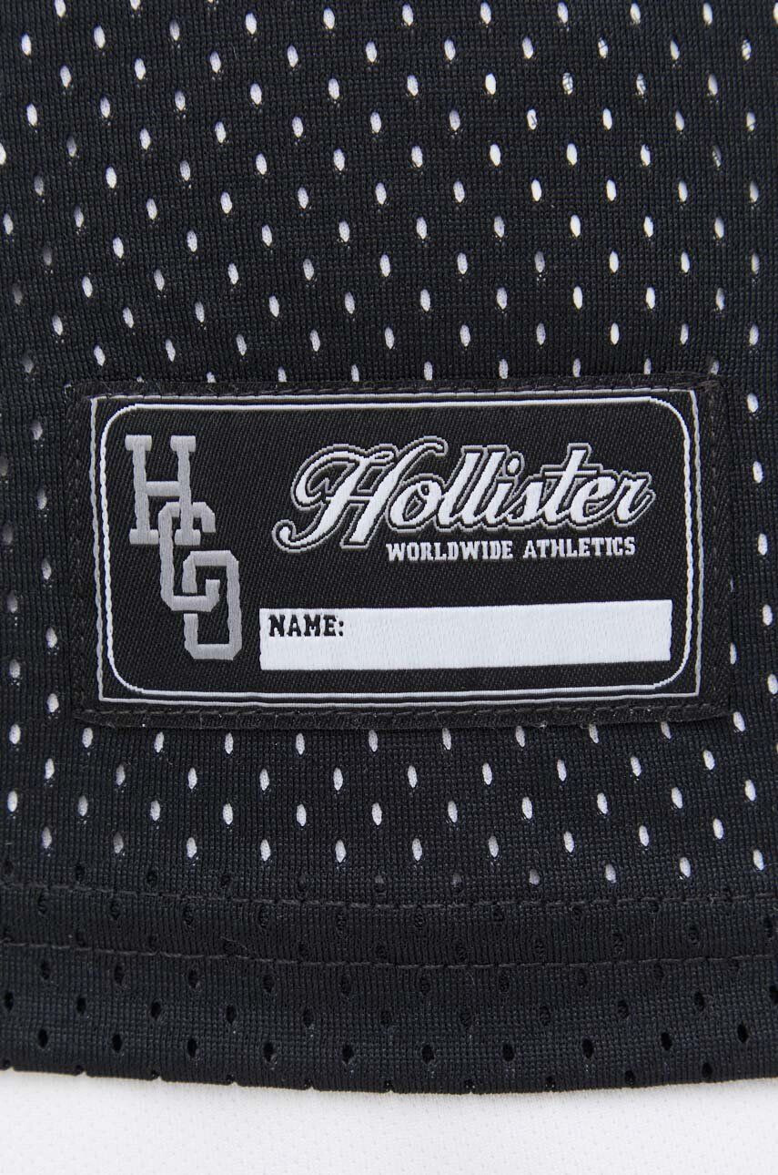 Hollister Co. tricou barbati culoarea negru - Pled.ro