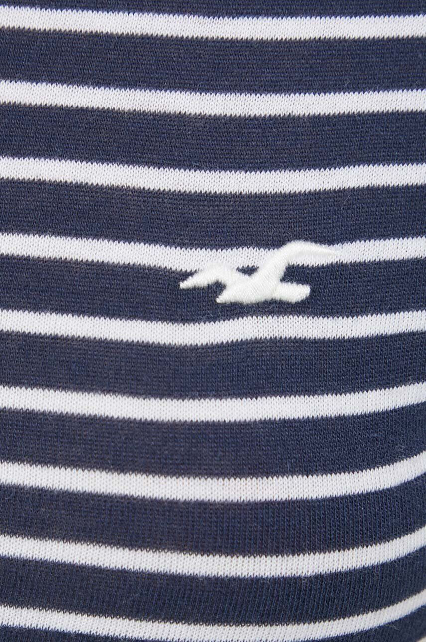 Hollister Co. tricou femei culoarea albastru marin - Pled.ro