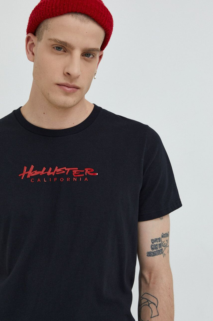 Hollister Co. tricou din bumbac - Pled.ro