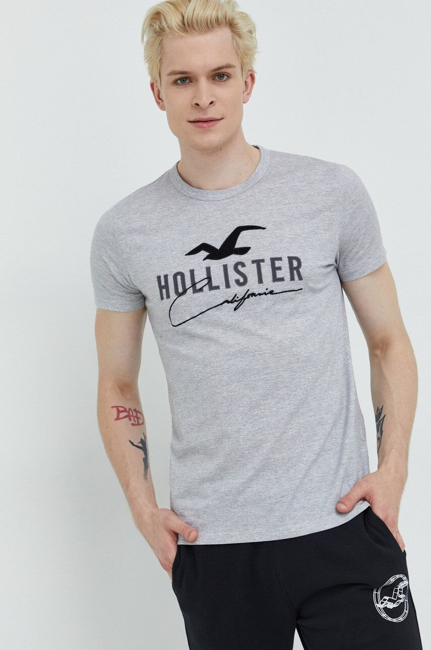 Hollister Co. tricou din bumbac - Pled.ro