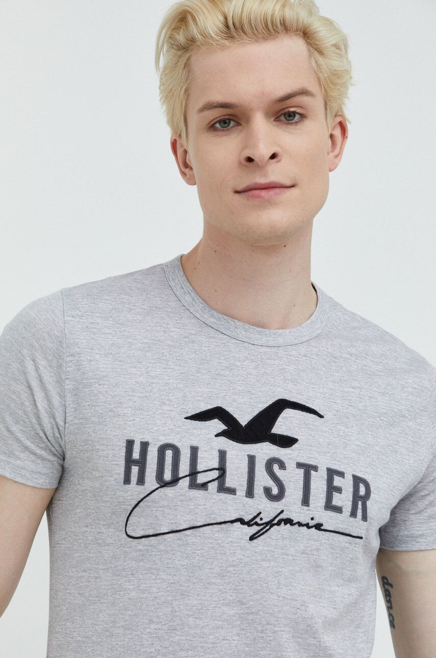 Hollister Co. tricou din bumbac - Pled.ro