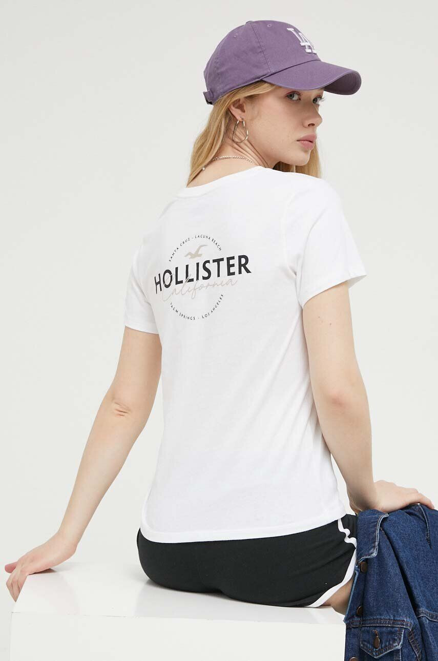 Hollister Co. tricou din bumbac - Pled.ro