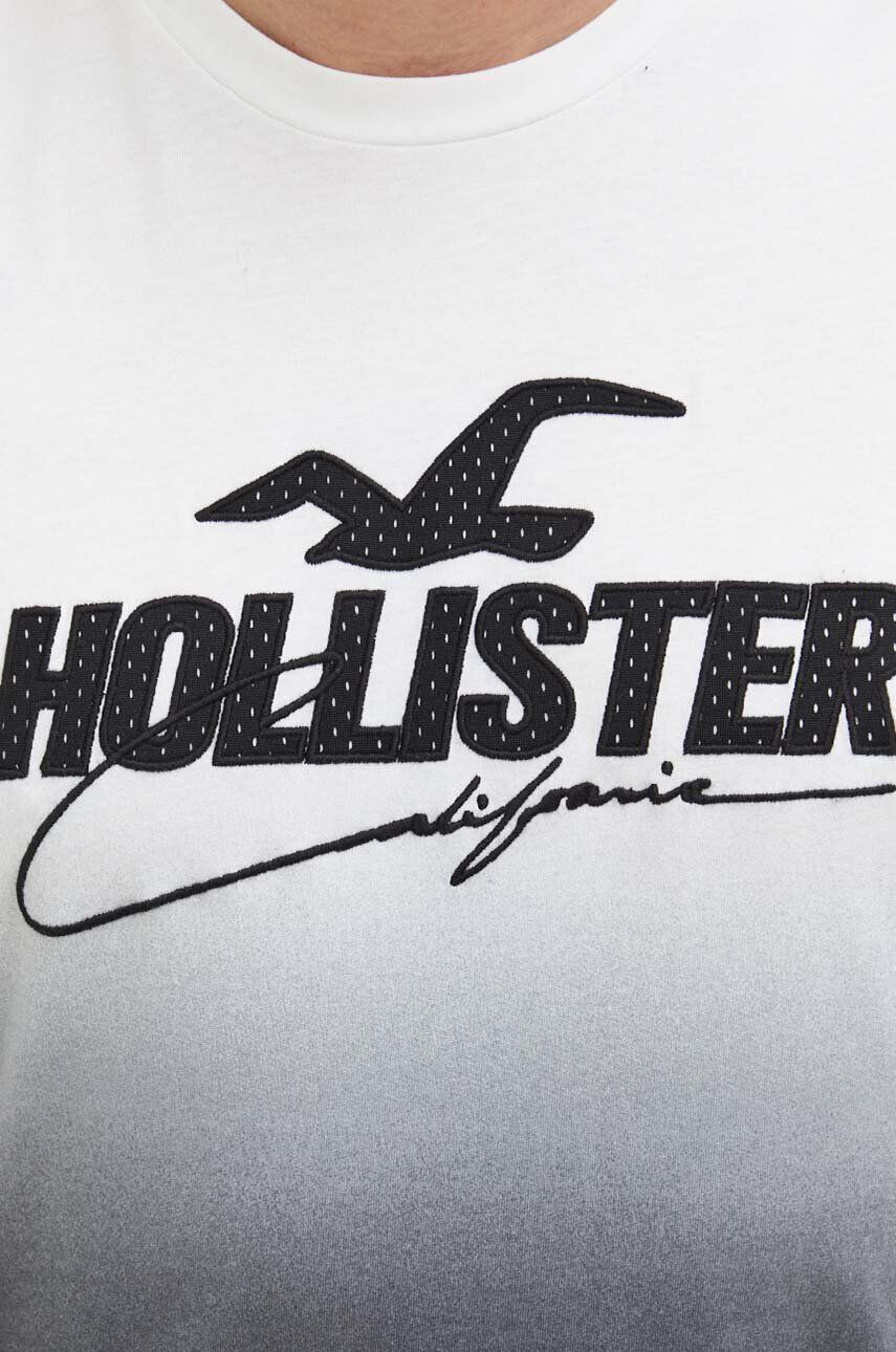 Hollister Co. tricou din bumbac culoarea negru modelator - Pled.ro