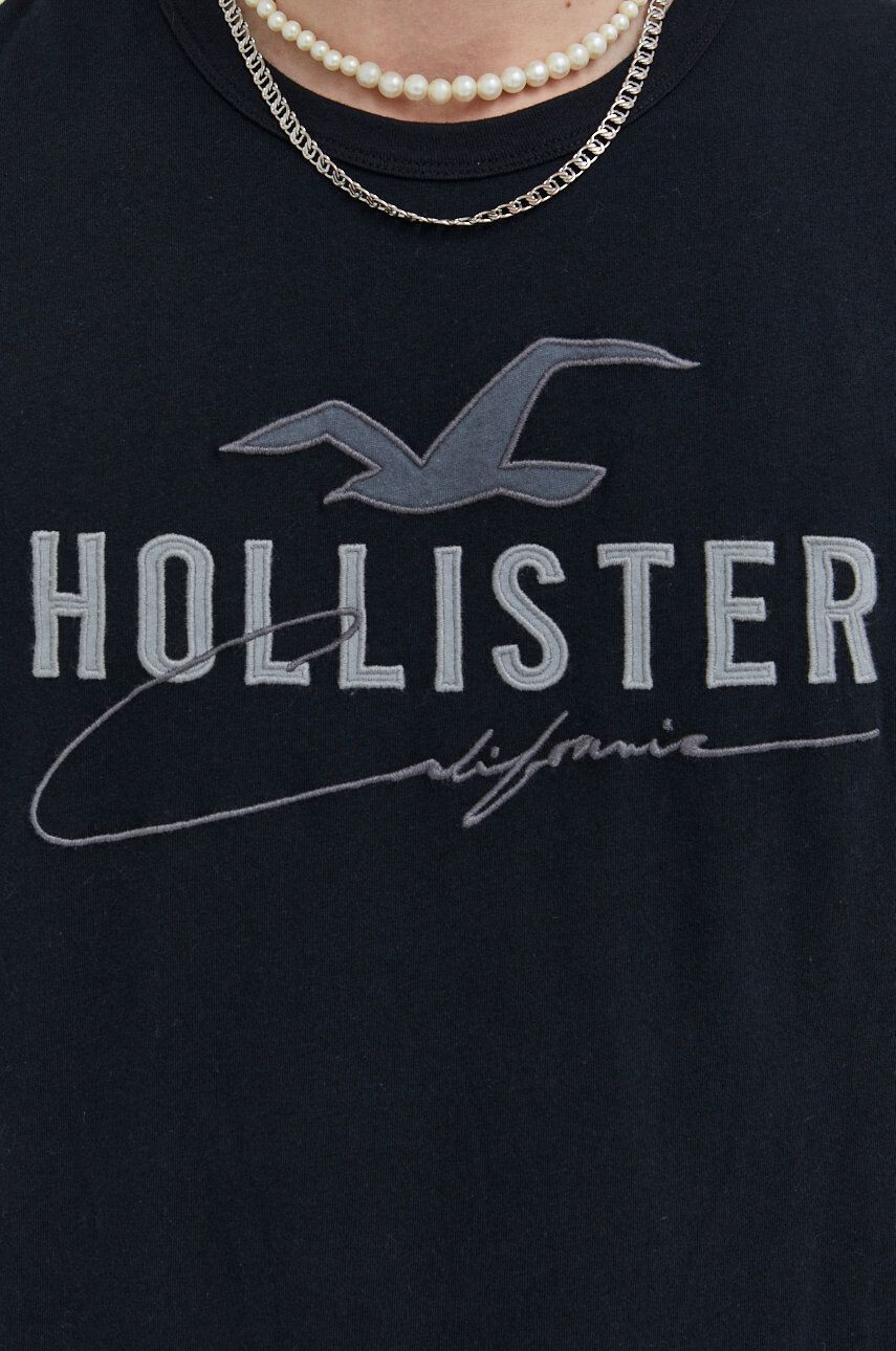 Hollister Co. tricou din bumbac - Pled.ro