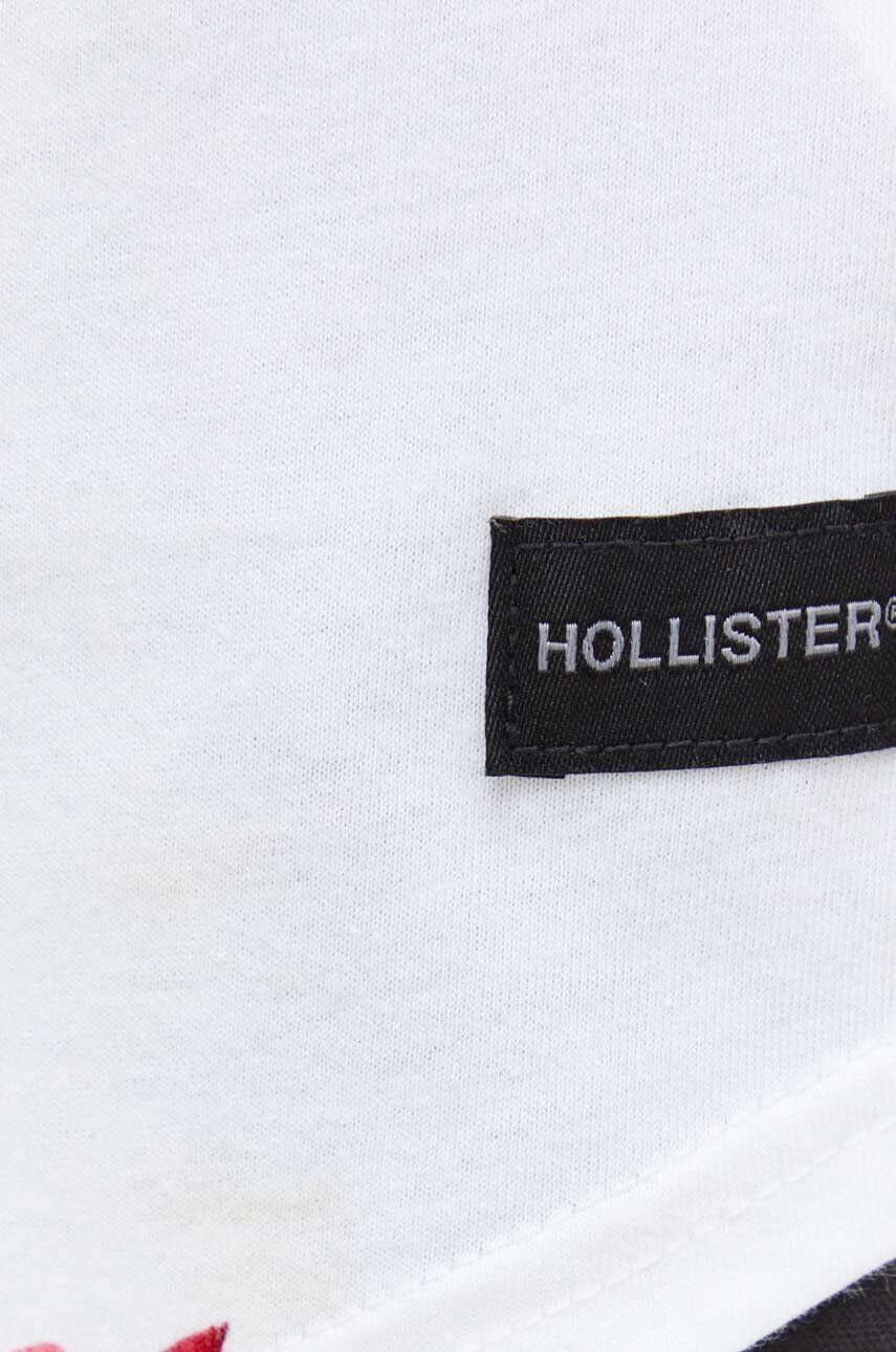 Hollister Co. tricou din bumbac culoarea violet - Pled.ro