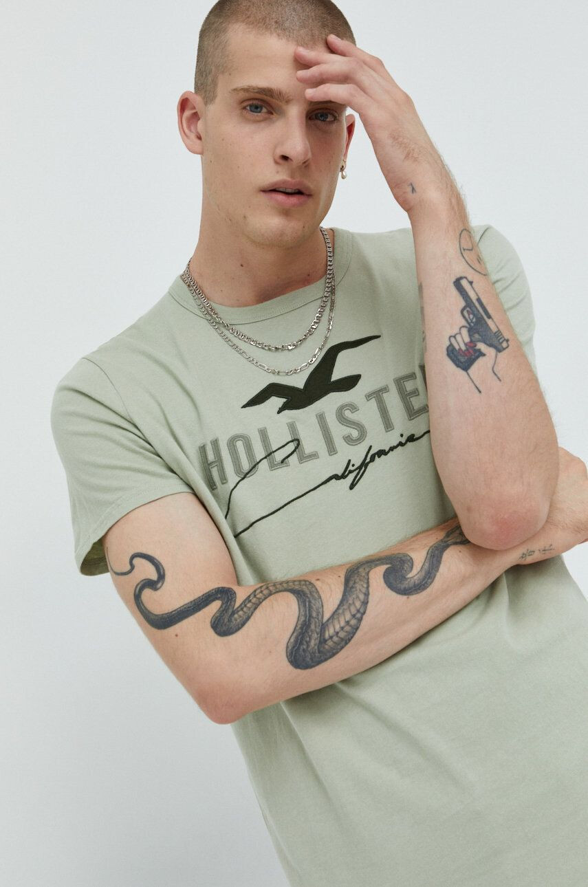 Hollister Co. tricou din bumbac - Pled.ro