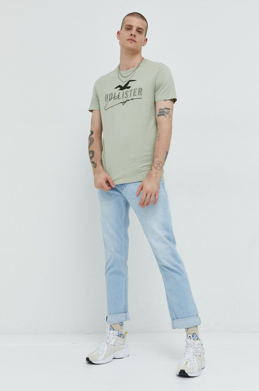 Hollister Co. tricou din bumbac - Pled.ro