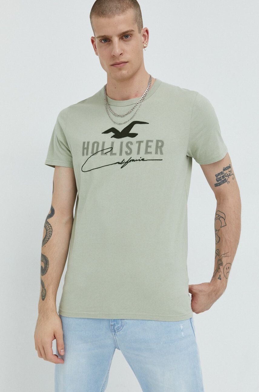 Hollister Co. tricou din bumbac - Pled.ro