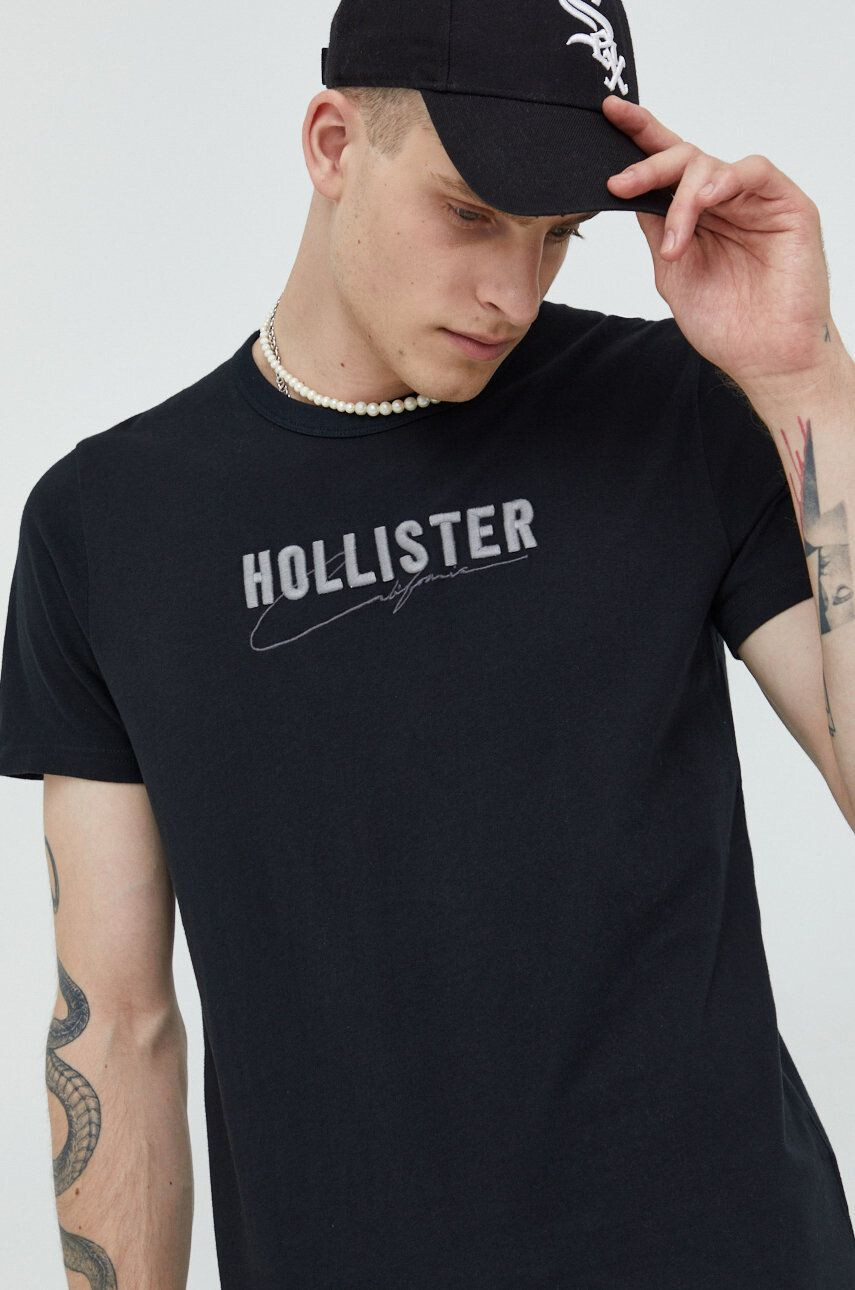 Hollister Co. tricou din bumbac - Pled.ro